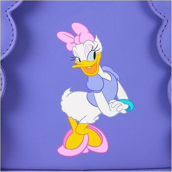 Loungefly Disney Daisy Duck Glitter Sequin Figural Mini Backpack main image 4